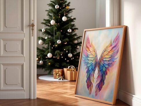 Hkliopu Pink Wings مجموعات فن الماس للبالغين ، ومجموعات الطلاء DIY الماس للمبتدئين ، 5D الحفر الكاملة الحفر الحجرية الأحجار الكريمة لديكور الجدار المنزلي 12 "x16" in Kuwait