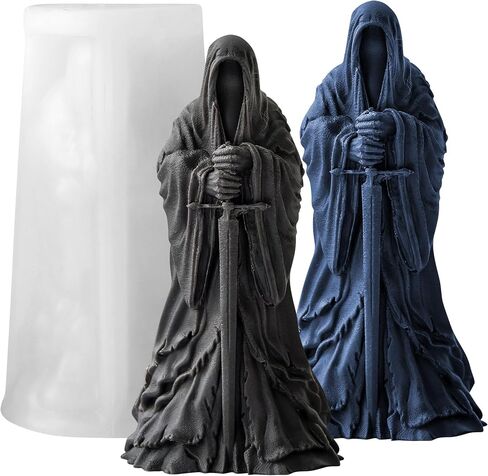 Christmas Deer Snowflake Santa Cylinder Candle & Resin Mold - Resin Casting Silicone Molds for Home Decor & Candle Making Wave Spiral Mold in Saudi Arabia