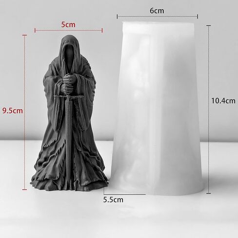 Christmas Deer Snowflake Santa Cylinder Candle & Resin Mold - Resin Casting Silicone Molds for Home Decor & Candle Making Wave Spiral Mold in Saudi Arabia