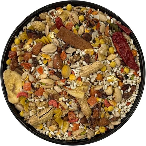 Omar's Premium Blend 4 lbs, Premium Bird Seed for Medium to Large Parrots, Well Balanced Diet for All Large Hookbill Parrots in Saudi Arabia