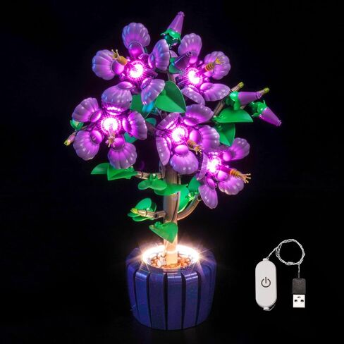 مجموعة الضوء المتوافقة مع Lego 10372 Hibiscus Flowers - غير متضمنة النموذج فقط الضوء ، وملحقات الإضاءة LED متوافقة مع Lego 10372 Hibiscus botanicals in Saudi Arabia