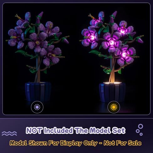 مجموعة الضوء المتوافقة مع Lego 10372 Hibiscus Flowers - غير متضمنة النموذج فقط الضوء ، وملحقات الإضاءة LED متوافقة مع Lego 10372 Hibiscus botanicals in Saudi Arabia