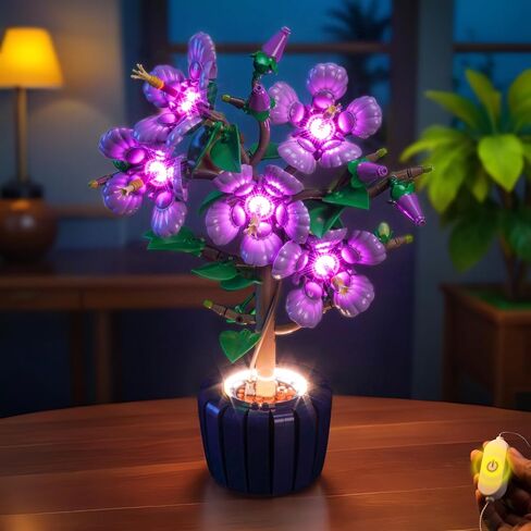 مجموعة الضوء المتوافقة مع Lego 10372 Hibiscus Flowers - غير متضمنة النموذج فقط الضوء ، وملحقات الإضاءة LED متوافقة مع Lego 10372 Hibiscus botanicals in Saudi Arabia