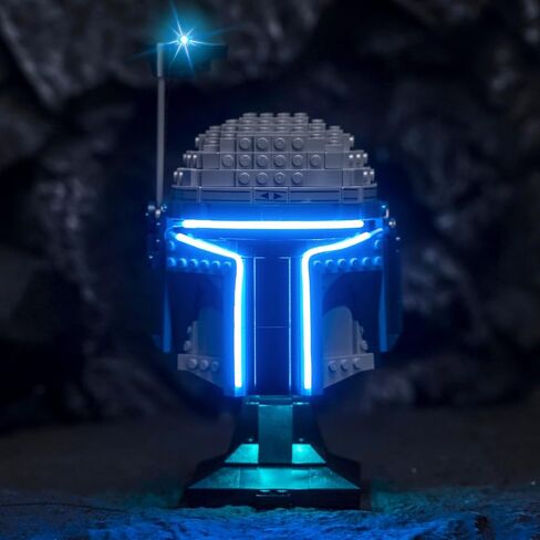 LED Lighting Compatible with Lego Jango Fett Helmet 75408，Light Kit Compatible with Lego 75408, NOT Included The Model Set - JUST Lights in Saudi Arabia