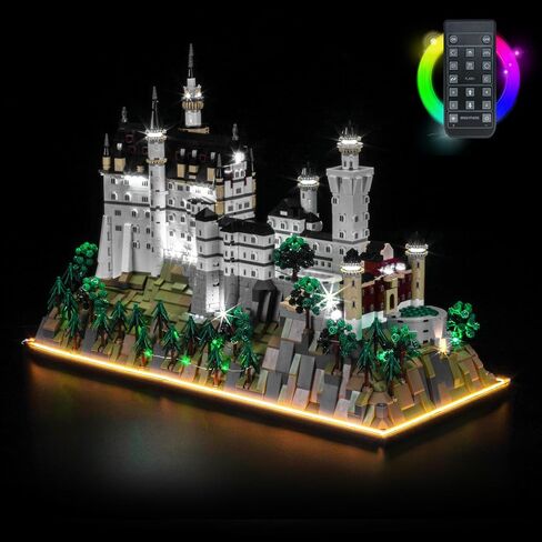Light kit Compatible with Lego 21063 Neuschwanstein Castle Architecture - No Model Only Light, LED Lighting Accessories Compatible with Lego New Swansea Castle (RC Version) in Saudi Arabia