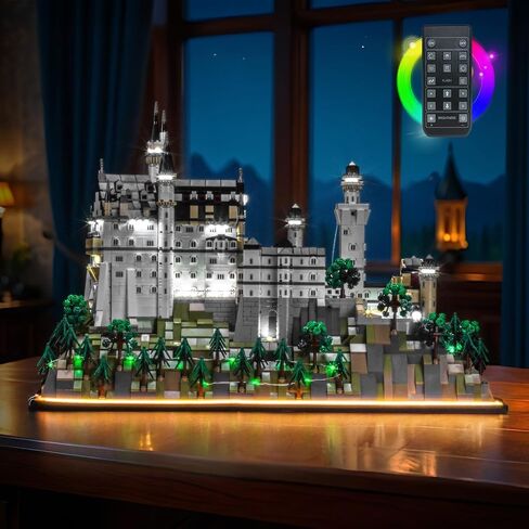 Light kit Compatible with Lego 21063 Neuschwanstein Castle Architecture - No Model Only Light, LED Lighting Accessories Compatible with Lego New Swansea Castle (RC Version) in Saudi Arabia