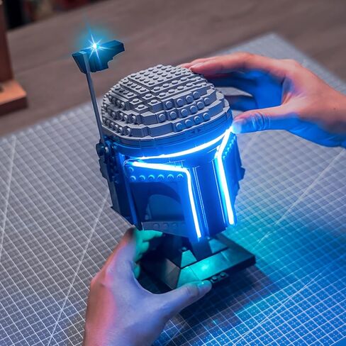 LED Lighting Compatible with Lego Jango Fett Helmet 75408，Light Kit Compatible with Lego 75408, NOT Included The Model Set - JUST Lights in Saudi Arabia