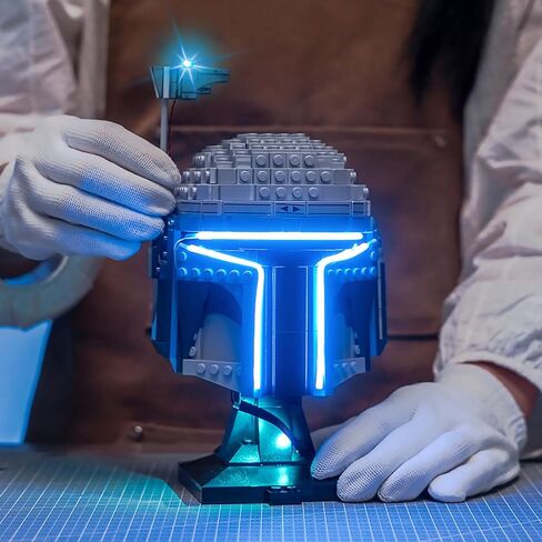 LED Lighting Compatible with Lego Jango Fett Helmet 75408，Light Kit Compatible with Lego 75408, NOT Included The Model Set - JUST Lights in Saudi Arabia