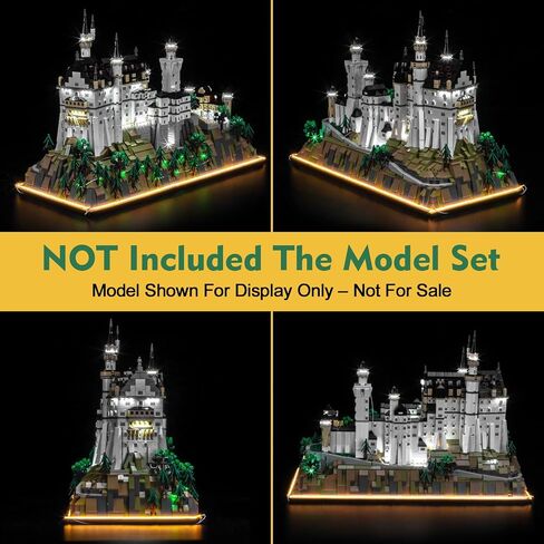 Light kit Compatible with Lego 21063 Neuschwanstein Castle Architecture - No Model Only Light, LED Lighting Accessories Compatible with Lego New Swansea Castle (RC Version) in Saudi Arabia