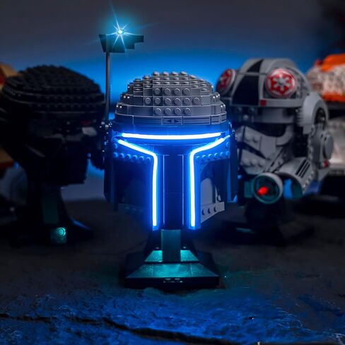 LED Lighting Compatible with Lego Jango Fett Helmet 75408，Light Kit Compatible with Lego 75408, NOT Included The Model Set - JUST Lights in Saudi Arabia