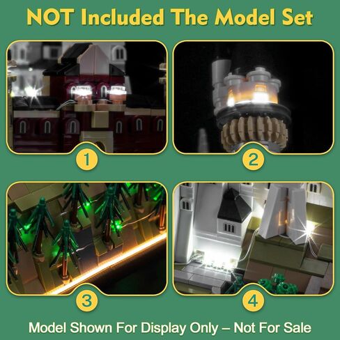 Light kit Compatible with Lego 21063 Neuschwanstein Castle Architecture - No Model Only Light, LED Lighting Accessories Compatible with Lego New Swansea Castle (RC Version) in Saudi Arabia