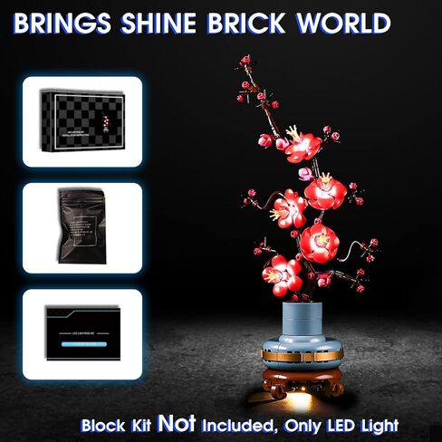 مصباح LED Vaodest لـ LEGO 10369 BLUM Blossom Building Model و Design and Configuration متوافق مع الطراز 10369 (مصباح LED فقط ، وليس طقم البناء) in Saudi Arabia