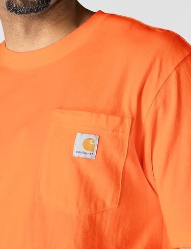 Carhartt Men's Loose Fit Heavyweight Short-Sleeve Pocket T-Shirt K87 - Brite Lime, 3X-Large Tall US in Kuwait