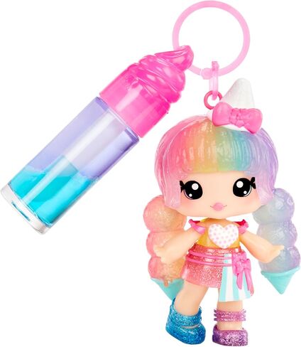 Yummiland Lip Gloss Doll: Mystery Color Change - Stephie Snowcone Includes DIY Lip Gloss + Removable Keychain, Cosmetic Play, Collectible, Ages 4+ in Saudi Arabia