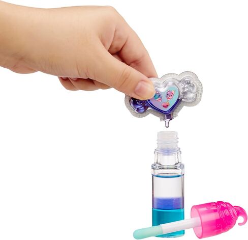 Yummiland Lip Gloss Doll: Mystery Color Change - Stephie Snowcone Includes DIY Lip Gloss + Removable Keychain, Cosmetic Play, Collectible, Ages 4+ in Saudi Arabia