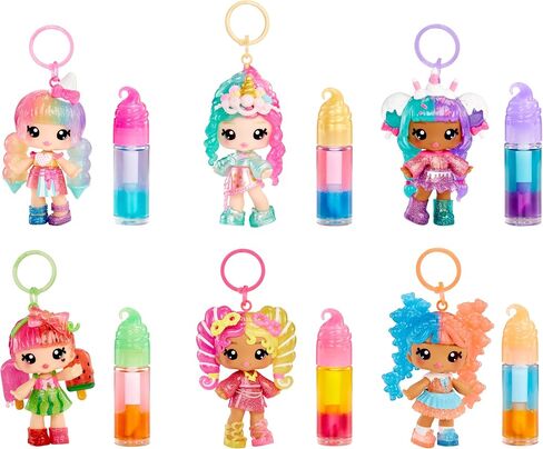 Yummiland Lip Gloss Doll: Mystery Color Change - Stephie Snowcone Includes DIY Lip Gloss + Removable Keychain, Cosmetic Play, Collectible, Ages 4+ in Saudi Arabia