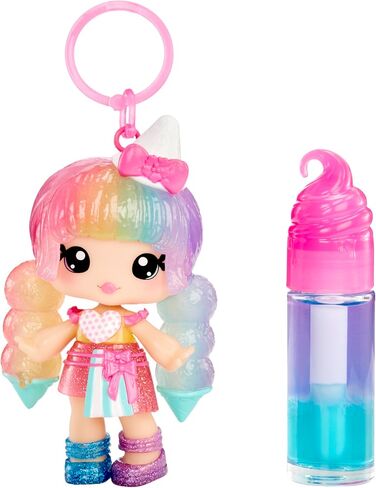 Yummiland Lip Gloss Doll: Mystery Color Change - Stephie Snowcone Includes DIY Lip Gloss + Removable Keychain, Cosmetic Play, Collectible, Ages 4+ in Saudi Arabia
