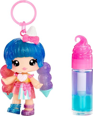 Yummiland Lip Gloss Doll: Mystery Color Change - Stephie Snowcone Includes DIY Lip Gloss + Removable Keychain, Cosmetic Play, Collectible, Ages 4+ in Saudi Arabia