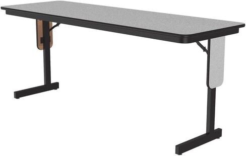 Correll 24 "X72" تدريب ندوة قابلة للطي أو طاولة الفصل الدراسي ، صفيحة من الدمج الحراري للجرانيت الأسود ، غرفة الساق القصوى ، إطار فولاذي أسود ، مصنوع في الولايات المتحدة الأمريكية ، المقاعد 3 in Saudi Arabia