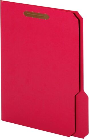 Office Depot Color Fastener File Folders, Letter Size, Red, Pack Of 50, OD22740 in Saudi Arabia