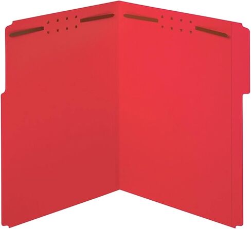 Office Depot Color Fastener File Folders, Letter Size, Red, Pack Of 50, OD22740 in Saudi Arabia