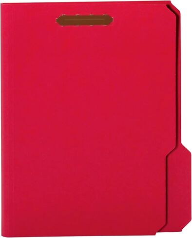 Office Depot Color Fastener File Folders, Letter Size, Red, Pack Of 50, OD22740 in Saudi Arabia