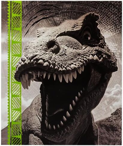 Making the Grade Dinosaur Design 2 Pocket Portfolio Folder - 9.5 x 11.5 Inches (Tyrannosaurus Rex Green) in Saudi Arabia