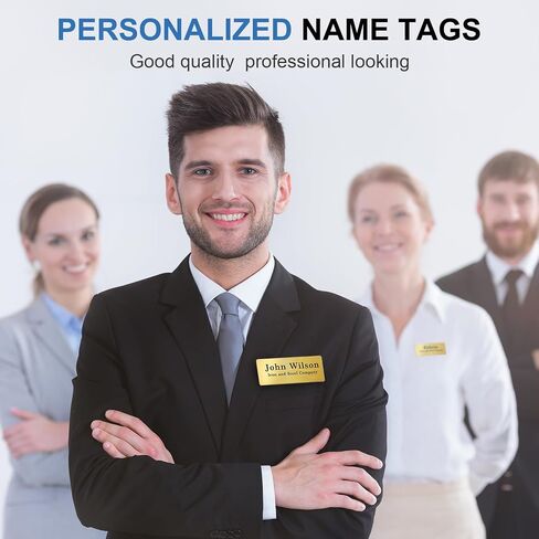 Blank Magnetic Name Tags 25 Pack, 1 x 3 In Name Tags for Clothes, Stainless Steel DIY Name Badges with Strong Magnetic Backing, School Office Supplies, Sliver in Saudi Arabia