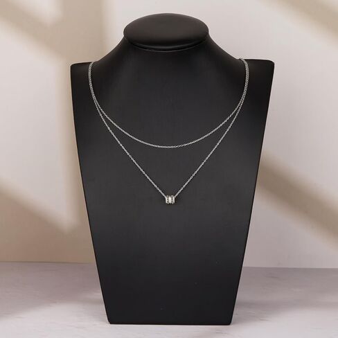 10pcs Adjustable Necklace Chains Bulk Stainless Steel Cable Chain for Jewelry Making with Silicone Slider Bead in Saudi Arabia