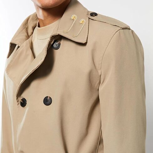 12 Pcs Safety Pins for Clothes, Brooches and Pins for Women Safety Pin Decorative Pin for Clothing Rhinestone Brooch for Clothes Hats Shawl Women Large Shawl Charms (Gold Silver Rose Gold) in Kuwait