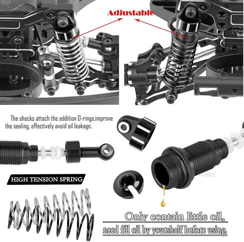 ترقيات RC جزء من 1/16 Mojave Grom 223S DSC 4x4 RTR/MOJAVE GROM 4X4 RTR ، أذرع التعليق الألمنيوم/كتلة التوجيه/محور خلفي/عمود محرك/روابط توجيه/امتصاص الصدمات/صدمة البرج ، البرونز in Saudi Arabia