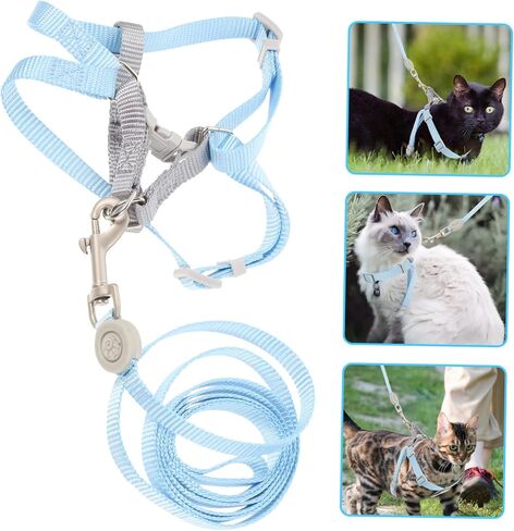 MERRYHAPY 1set Cat Harness and Leash for Kitten Small Cat Dog Walking Harness Escape Stylish in Saudi Arabia
