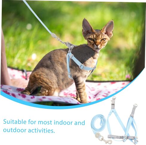 MERRYHAPY 1set Cat Harness and Leash for Kitten Small Cat Dog Walking Harness Escape Stylish in Saudi Arabia