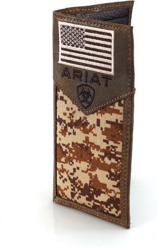 محفظة ARIAT للجنسين للبالغين من الجنسين، محفظة باتريوت رقمية مموهة، باللون البني in Saudi Arabia