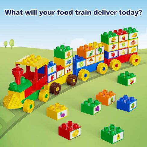 Building Blocks for Toddler (126Pcs) Stacking Toys with 4 Cars, Learning and STEM Fun Montessori Toys, Educational Blocks Age 3+ for Kids Boys & Girls Birthday, Compatible with All Major Brands in Saudi Arabia