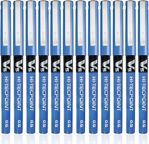 Pilot Hi-Tecpoint V5 Pen, Blue (Pack of 12) in Saudi Arabia