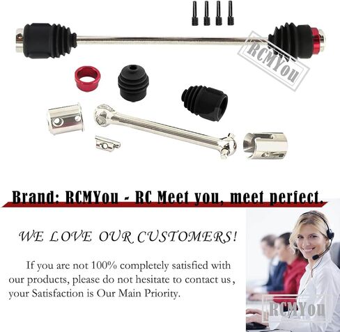 Centor Drive Shaft Upgrades Part for 1/10 E-Maxx,Front Rear #45 Steel Centor Driveshafts CVD Hop-up,Replace #5151R,2-Pack,Black (More Powerful) in Saudi Arabia