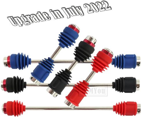 Centor Drive Shaft Upgrades Part for 1/10 E-Maxx,Front Rear #45 Steel Centor Driveshafts CVD Hop-up,Replace #5151R,2-Pack,Black (More Powerful) in Saudi Arabia
