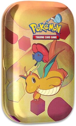 Pokémon TCG: Scarlet & Violet - 151 Mini Tin - Dragonite and Vileplume (حزمان معززتين ، بطاقة عمل واحدة و 1 بطاقة فنية) in Saudi Arabia