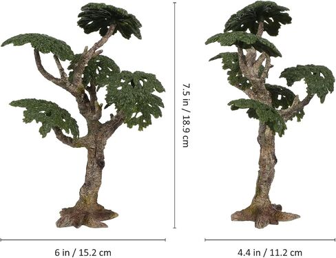 Toyvian Miniature Trees: Plastic Fake Building Tree Model, Simulation Plants Model, Artificial Plants for Dollhouse Micro Landscape Architecture Railroad Diorama Decorations in Saudi Arabia