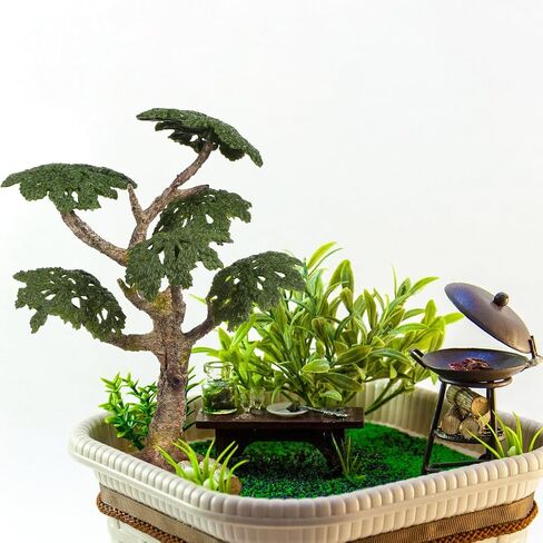 Toyvian Miniature Trees: Plastic Fake Building Tree Model, Simulation Plants Model, Artificial Plants for Dollhouse Micro Landscape Architecture Railroad Diorama Decorations in Saudi Arabia