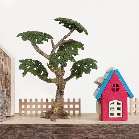 Toyvian Miniature Trees: Plastic Fake Building Tree Model, Simulation Plants Model, Artificial Plants for Dollhouse Micro Landscape Architecture Railroad Diorama Decorations in Saudi Arabia