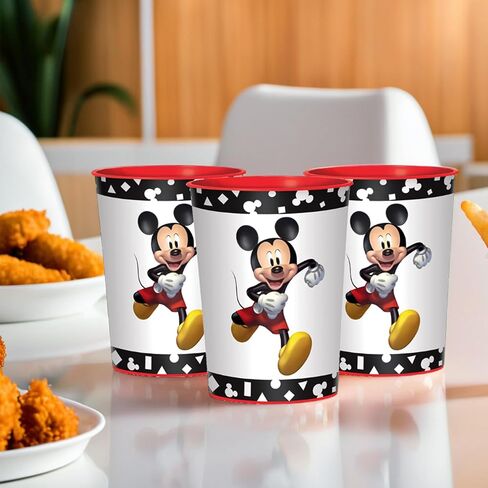 AMSCAN MICKEY MOUSE DESICATION CUST PLASTION CUP - 16 OZ. | متعدد الألوان | 1 كمبيوتر. in Saudi Arabia