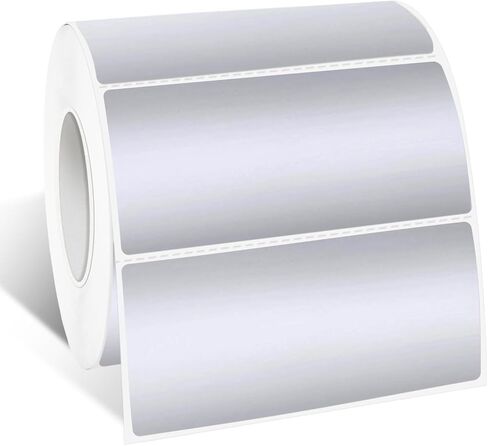 2 "× 4" ملصقات ملصقات حرارية شفافة ، ملصقات ملصقات طابعة حرارية مقاومة للماء للتغليف الهدايا ، سعر اللصق ذاتيا علامة DIY تصميم شعار مخصص (250 جهاز كمبيوتر ، واضح) in Kuwait