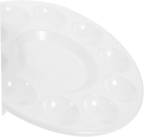 Gatuida 12Pcs Creative Color Mixing Plastic Paint Trays Thickened Compartment Palette for Artists for Studio Crafts and Painting Projects in Saudi Arabia