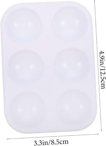 Gatuida 12Pcs Multi Functional Plastic Paint Color Practical Mixing Trays for Watercolors Acrylics DIY Art Projects for Artists and Beginners in Saudi Arabia