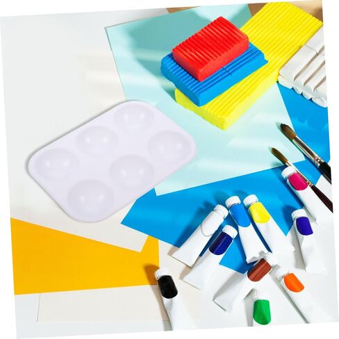 Gatuida 12Pcs Multi Functional Plastic Paint Color Practical Mixing Trays for Watercolors Acrylics DIY Art Projects for Artists and Beginners in Saudi Arabia