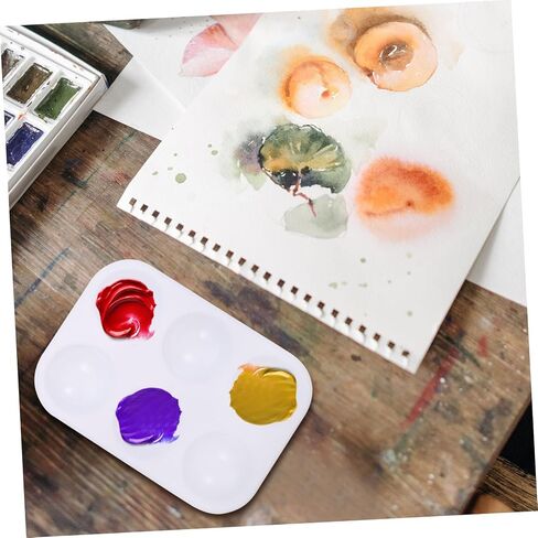 Gatuida 12Pcs Multi Functional Plastic Paint Color Practical Mixing Trays for Watercolors Acrylics DIY Art Projects for Artists and Beginners in Saudi Arabia