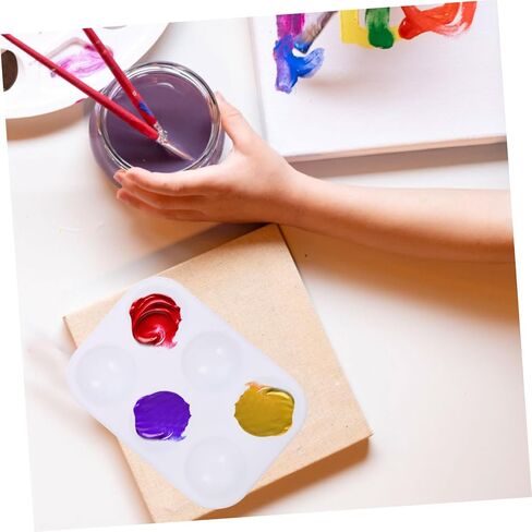 Gatuida 12Pcs Multi Functional Plastic Paint Color Practical Mixing Trays for Watercolors Acrylics DIY Art Projects for Artists and Beginners in Saudi Arabia