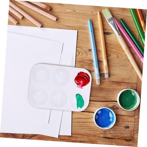 Gatuida 12Pcs Multi Functional Plastic Paint Color Practical Mixing Trays for Watercolors Acrylics DIY Art Projects for Artists and Beginners in Saudi Arabia